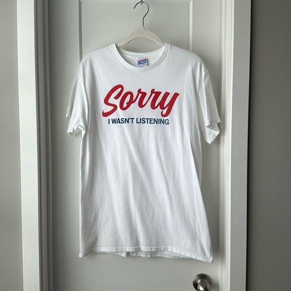 Junk Food “Sorry I Wasn’t Listening” Tee - Picture 1 of 4